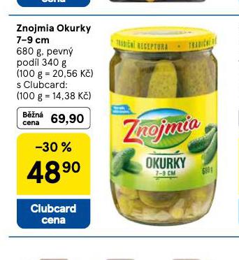 ZNOJMIA OKURKY 7-9 CM