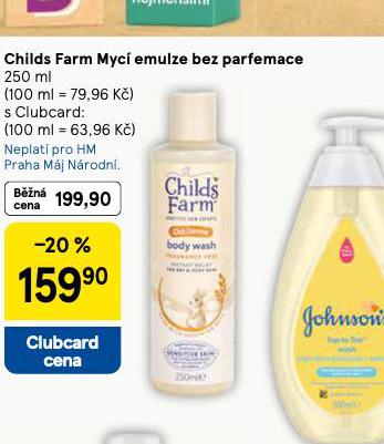 CHILDS FARM MYC EMULZE BE PARFEMACE
