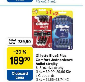 GILLETTE BLUE3 PLUS JEDNORZOV HOLTKA