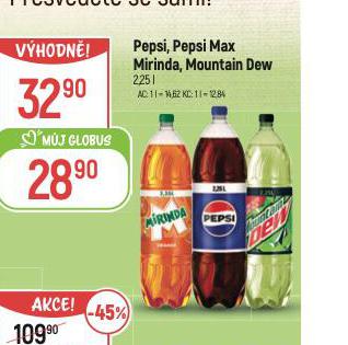 PEPSI, PEPSI MAX, MIRINDA, MOUNTAIN DEW