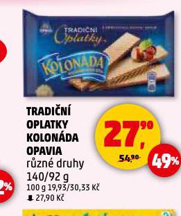OPAVIA KOLONDA TRADIN OPLATKY