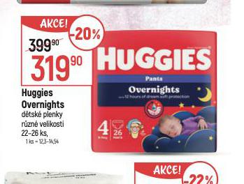 HUGGIES OVERNIGHTS DTSK PLENKY