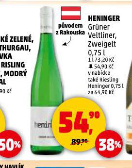 HENINGER GRNER VELTLINER