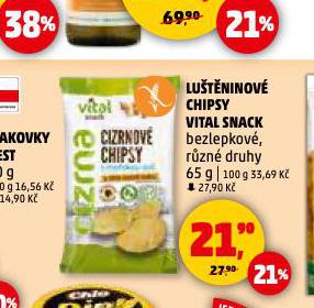 LUTNINOV CHIPSY VITAL SNACK