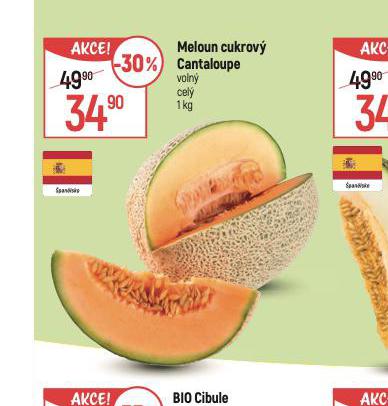 MELOUN CUKROV CANTALOUPE
