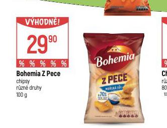 BOHEMIA Z PECE CHIPSY