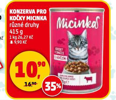 KONZERVA PRO KOKY MICINKA