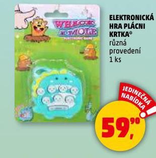 ELEKTRONICK HRA PLCNI KRTKA