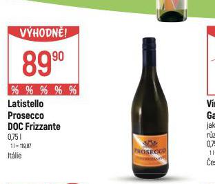LATISTELLO PROSECCO DOC FRIZZANTE