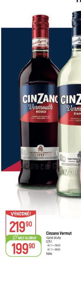 CINZANO VERMUT