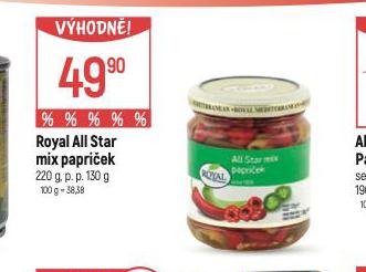 ROYAL ALL STAR MIX PAPRIEK