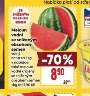 MELOUN VODN SE SN͎ENM OBSAHEM SEMEN