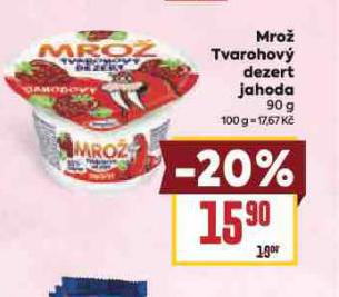 MRO TVAROHOV DEZERT JAHODA