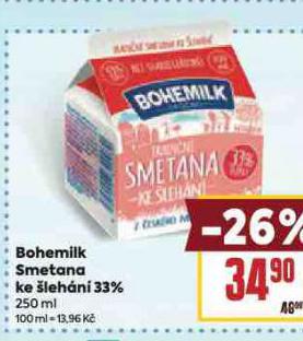 BOHEMILK SMETANA KE LEHN 33%