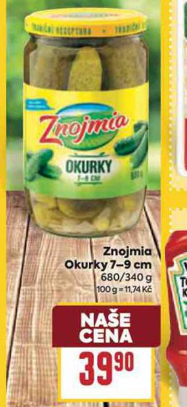ZNOJMIA OKURKY 7-9 CM