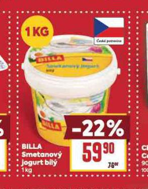BILLA SMETANOV JOGURT BL