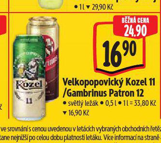 PIVO GAMBRINUS PATRON 12