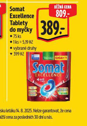 SOMAT EXCELLENCE TABLETY DO MYKY