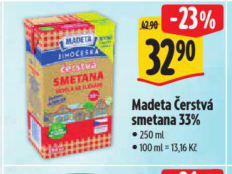 MADETA ERSTV SMETANA 33%