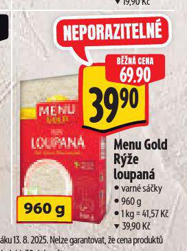 MENU GOLD RݎE LOUPAN