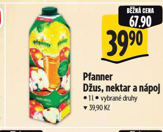 PFANNER DUS, NEKTAR A NPOJ