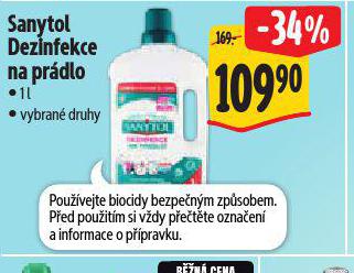SANYTOL DEZINFEKCE NA PRDLO