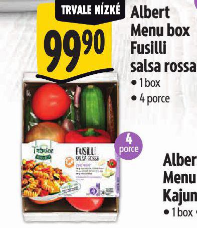 MENU BOX FUSILLI SALSA ROSSA
