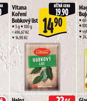 VITANA KOEN BOBKOV LIST