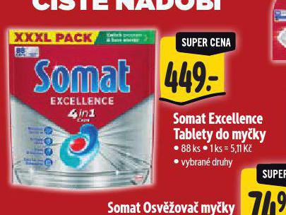 SOMAT EXCELLENCE TABLETY DO MYKY