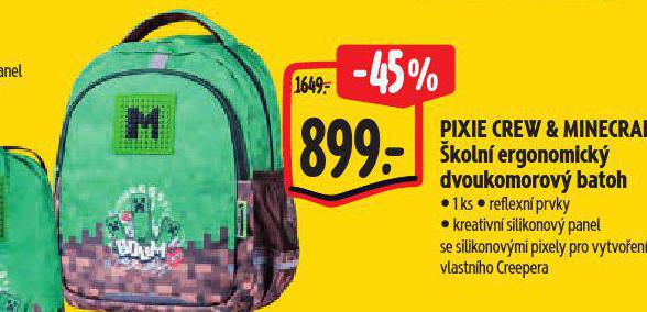 PIXIE CREW & MINECRAFT KOLN ERGONOMICK SVOUKOMOROV BATOH
