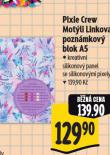 PIXIE CREM MOTLI LINKOVAN POZNMKOV BLOK A5
