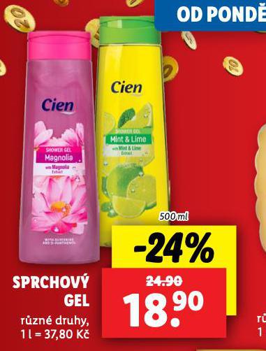 CIEN SPRCHOV GEL