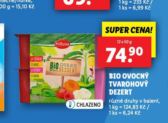 BIO OVOCN TVAROHOV DEZERT