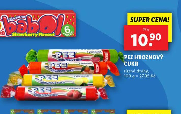 PEZ HROZNOV CUKR