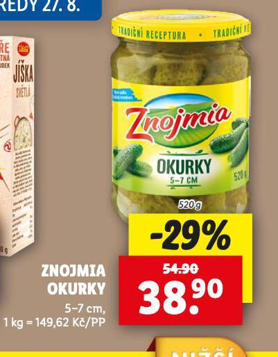 ZNOJMIA OKURKY
