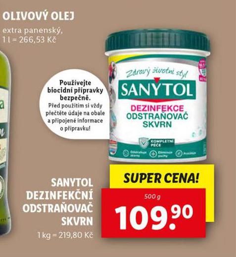 SANYTOL DEZINFEKN ODSTRAOVA SKVRN