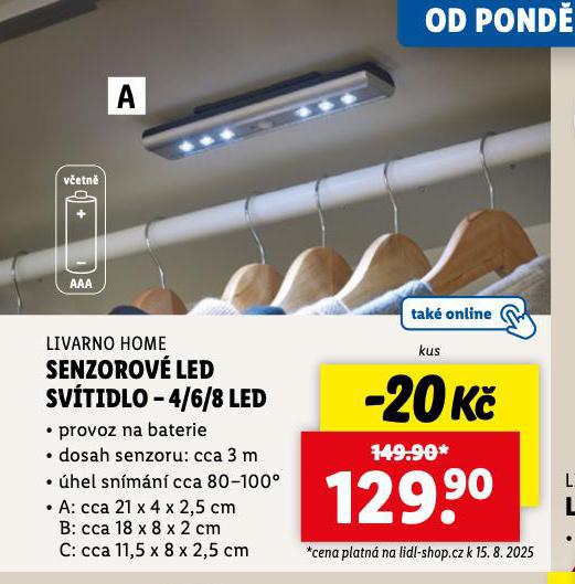 SENZOROV LED SVTIDLO