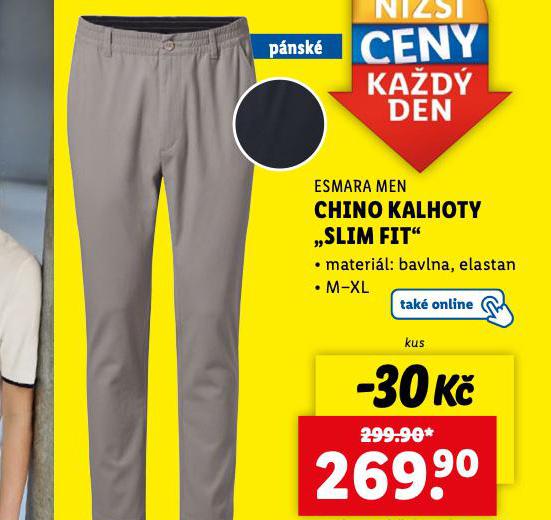 CHINO KALHOTY SLIM FIT