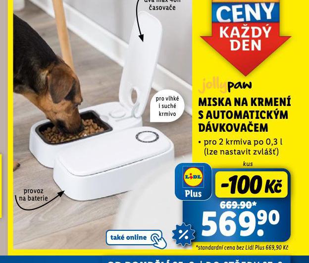 MISKA NA KRMEN S AUTOMATICKM DVKOVAEM