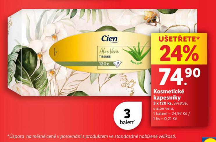 CIEN KOSMETICK KAPESNKY