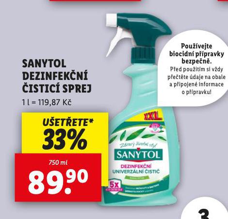 SANYTOL DEZINFEKN ISTC SPREJ