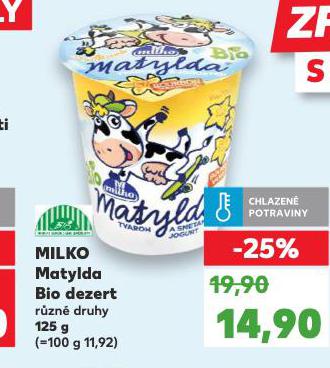 MILKO MATYLDA BIO DEZERT