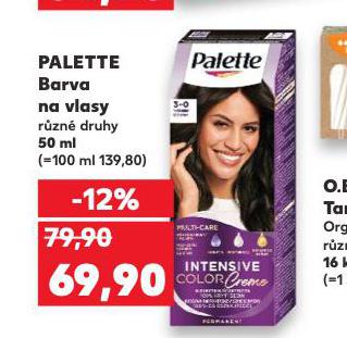 PALETTE BARVA NA VLASY