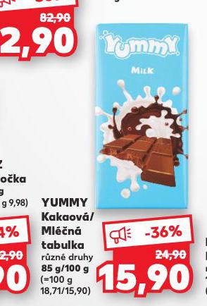 YUMMY MLN TABULKA