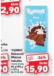 YUMMY MLÉČNÁ TABULKA