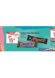 SNICKERS, TWIX, MARS, BOUNTY