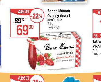 BONNE MAMAN OVOCN DEZERT