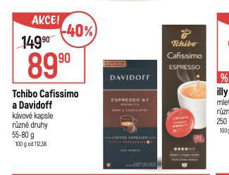 TCHIBO CAFISSIMO A DAVIDOFF KVOV KAPSLE
