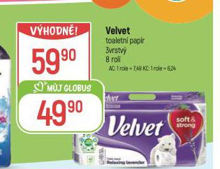 VELVET TOALETN PAPR