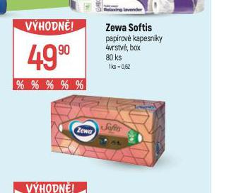 ZEWA SOFTIS PAPROV KAPESNKY